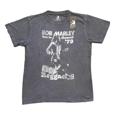 Bob Marley T-Shirt Hawaii Unisex Charcoal Grey