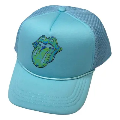 The Rolling Stones Cap Psychedelic Tongue Light Blue