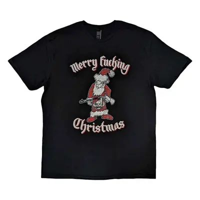 Motörhead T-Shirt Merry Effing Christmas Unisex Black