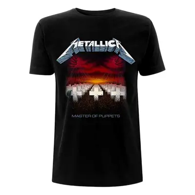 Metallica T-Shirt Master of Puppets Tracks Unisex Black