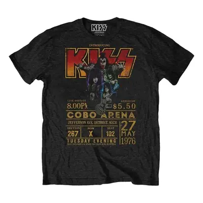 Kiss T-Shirt Cobo Arena '76 Unisex Black