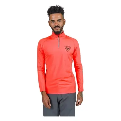 Rossignol New Hero Classique Half Zip Baselayer Neon Red Hoodie