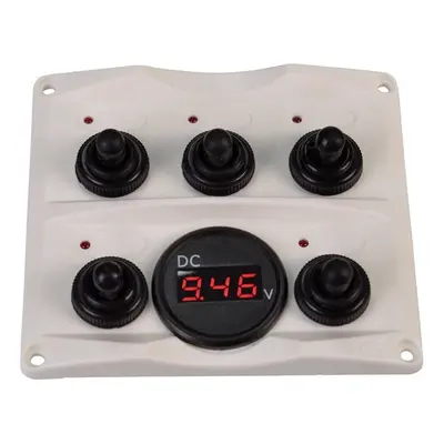 Talamex Switch Panel-Voltmeter 12/24V Antracit / V Marine Switch