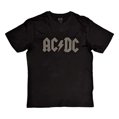 AC/DC T-Shirt Logo Hi-Build Unisex Black