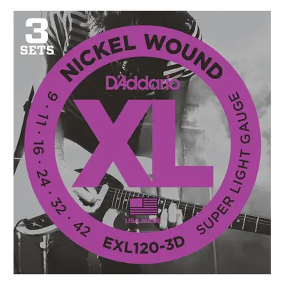 D'Addario EXL120-3D E-guitar strings