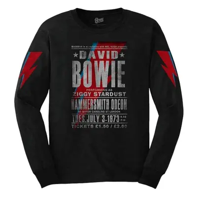 David Bowie T-Shirt Hammersmith Odeon Unisex Black