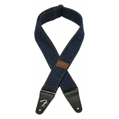 Fender Wrangler Logo Denim Strap Textile guitar strap Dark Indigo