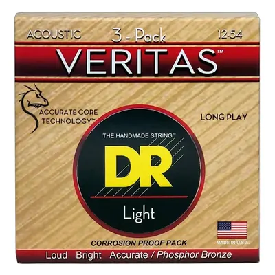 DR Strings VTA-12 Veritas 3-Pack Guitar strings