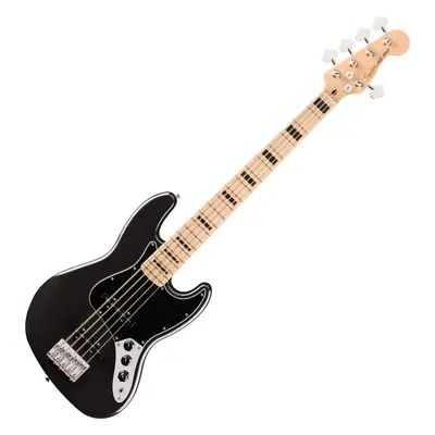 Fender Squier Affinity Series Active Jazz Bass V MN Black Metallic 5-string Bassguitar