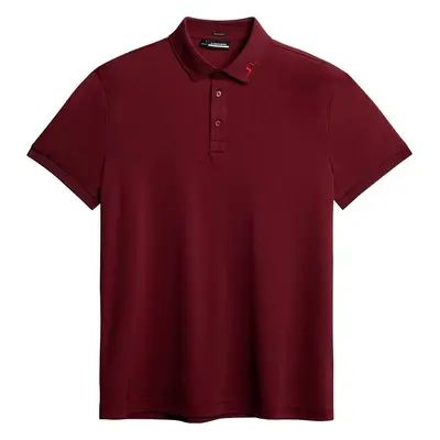 J.Lindeberg KV Regular Fit Print House Of JL Red Polo Shirt