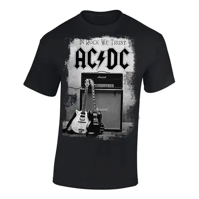 AC/DC T-Shirt In Rock We Trust Black