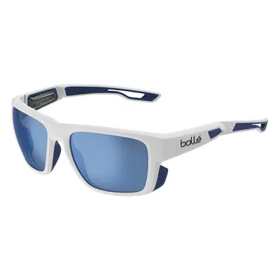 Bollé Airdrift White Matte Navy/Volt+ Offshore Polarized Yachting Glasses