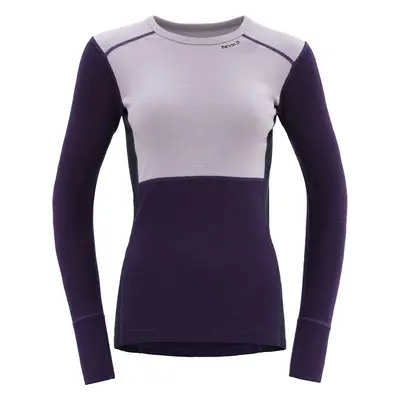 Devold Lauparen Merino Shirt Woman Orchid/Lilac/Ink Thermal Underwear