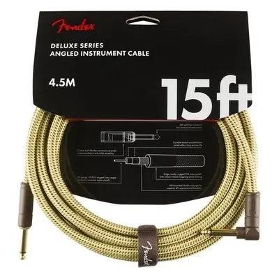 Fender Deluxe Series 4,5 m Straight - Angled Instrument Cable