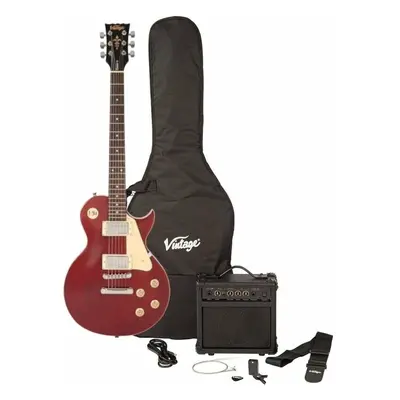 Vintage V10 Coaster Pack Wine Red Electric guitar