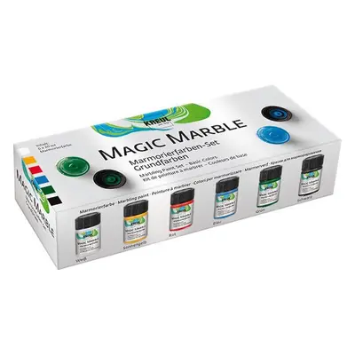 Kreul Magic Marble Set of Marble Paints Basic Colours x ml