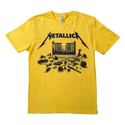 Metallica T-Shirt Seasons Simplified Cover Unisex Yellow