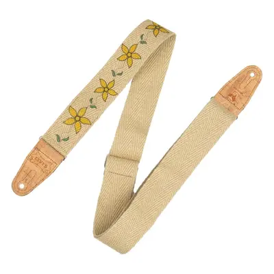 Levys MH8P-011 Textile guitar strap Yellow