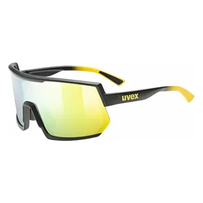 UVEX Sportstyle Sunbee/Black Matt/Mirror Yellow Cycling Glasses