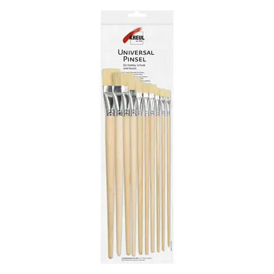 Kreul Universal Bristle Set of Flat Brushes pcs