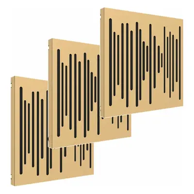 Vicoustic VicPattern Ultra Wavewood MKII Gold Metallic Diffusor