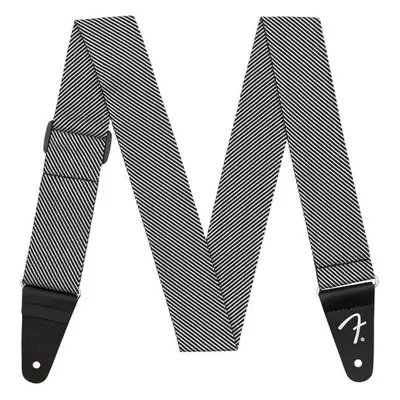 Fender Modern Tweed Textile guitar strap White/Black