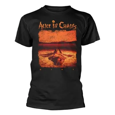 Alice in Chains T-Shirt Distressed Dirt Unisex Black