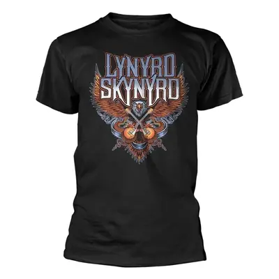 Lynyrd Skynyrd T-Shirt Crossed Guitars Unisex Black