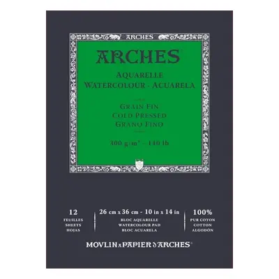 Arches Watercolour Cold Pressed Pad Natural White Sketchbook g