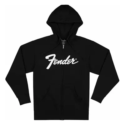 Fender Hoodie Transition Logo Zip Front Black