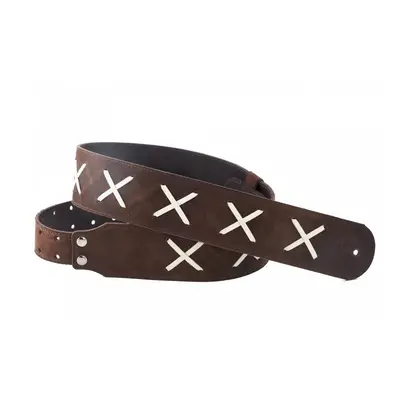 RightOnStraps Legend DG Guitar strap Brown