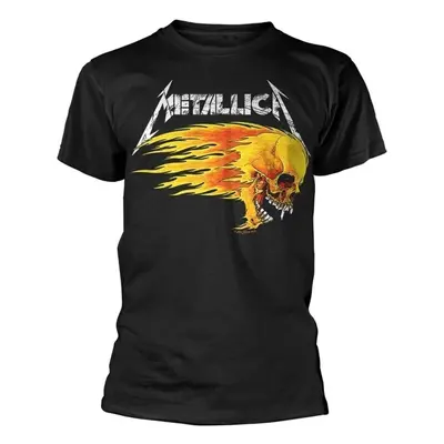 Metallica T-Shirt Flaming Skull Tour '94 Unisex Black