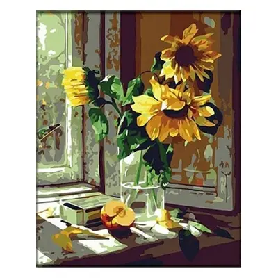 Zuty Painting by Numbers Sunflowers in a Vase