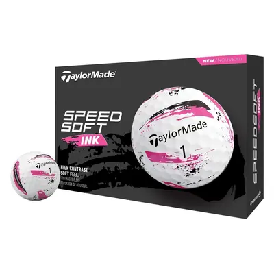 TaylorMade Speed Soft Ink Pink Golf Balls