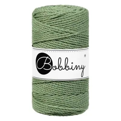 Bobbiny 3PLY Macrame Rope mm m Golden Eucalyptus Green Cord