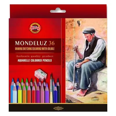 KOH-I-NOOR Mondeluz 3712/36 Set of Watercolour Pencils pcs