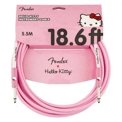 Fender Hello Kitty Instrument 18ft / 5‚49 m Straight - Straight Instrument Cable