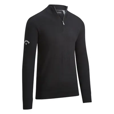 Callaway Windsper 1/4 Zipped Black Ink Sweater