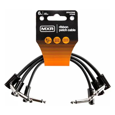 Dunlop MXR 3PDCPR06 Ribbon Patch Cable Pack cm Angled - Angled Patch Cable