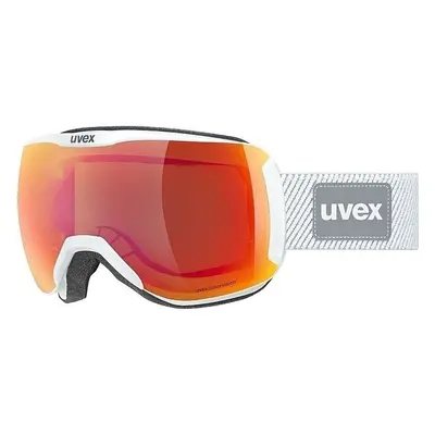 UVEX Downhill CV Planet Planet White Shiny/Mirror Scarlet/Green Ski Goggles