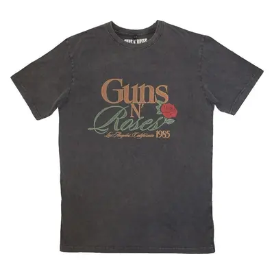 Guns N' Roses T-Shirt California Stone Wash Unisex Charcoal Grey