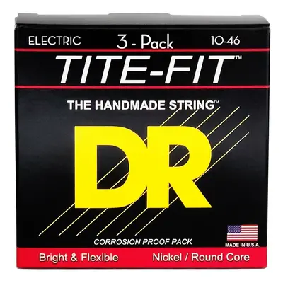 DR Strings MT-10 Tite Fit 3-Pack E-guitar strings