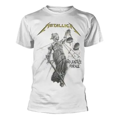 Metallica T-Shirt And Justice For All White