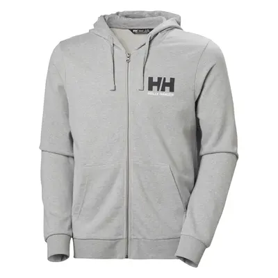 Helly Hansen HH Logo Full Zip 2.0 Hoodie with Hood Grey Melange