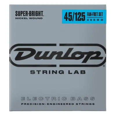 Dunlop DBSBNFF45125 Bass Super Bright Nickel Fan-Fret Set Bassguitar strings