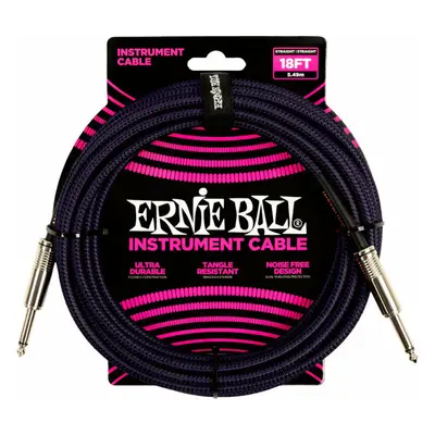 Ernie Ball Braided Straight Straight Inst Cable 5,5 m Straight - Straight Instrument Cable