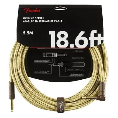 Fender Deluxe Series 5,5 m Straight - Angled Instrument Cable