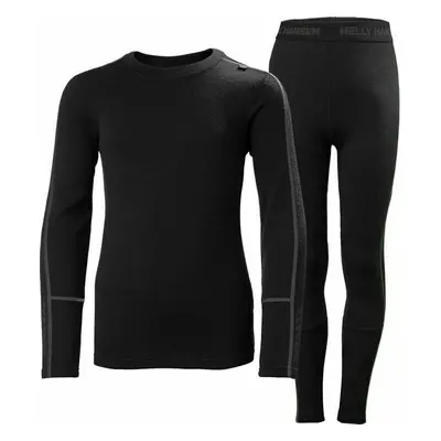 Helly Hansen JR Lifa Merino Midweight Set Black Base Layer