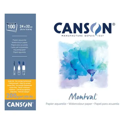 Canson Pad Montval Cold Pressed Sketchbook g Natural White