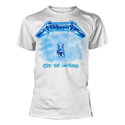 Metallica T-Shirt Ride The Lightning White